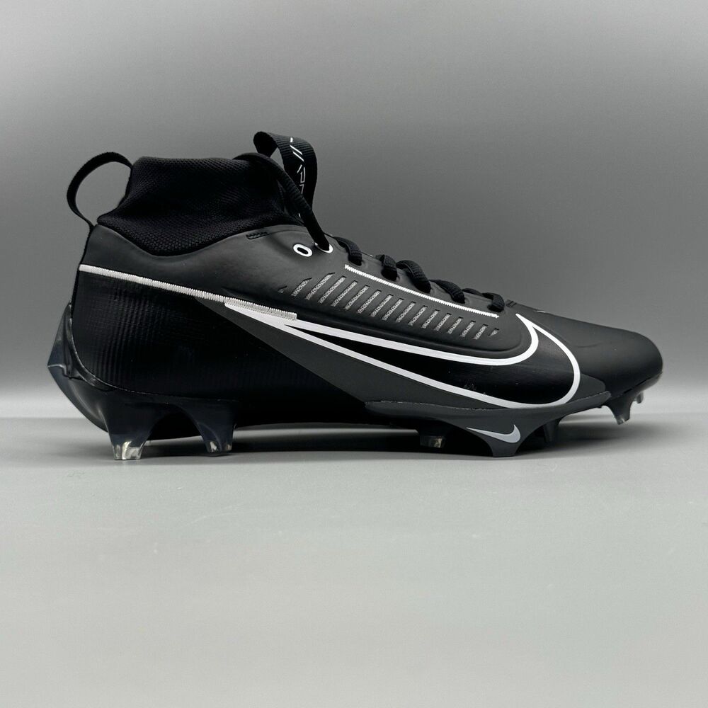 Nike Vapor Edge Pro 360 2 Size 10.5 Men's Black White Football Cleats FN7759-001